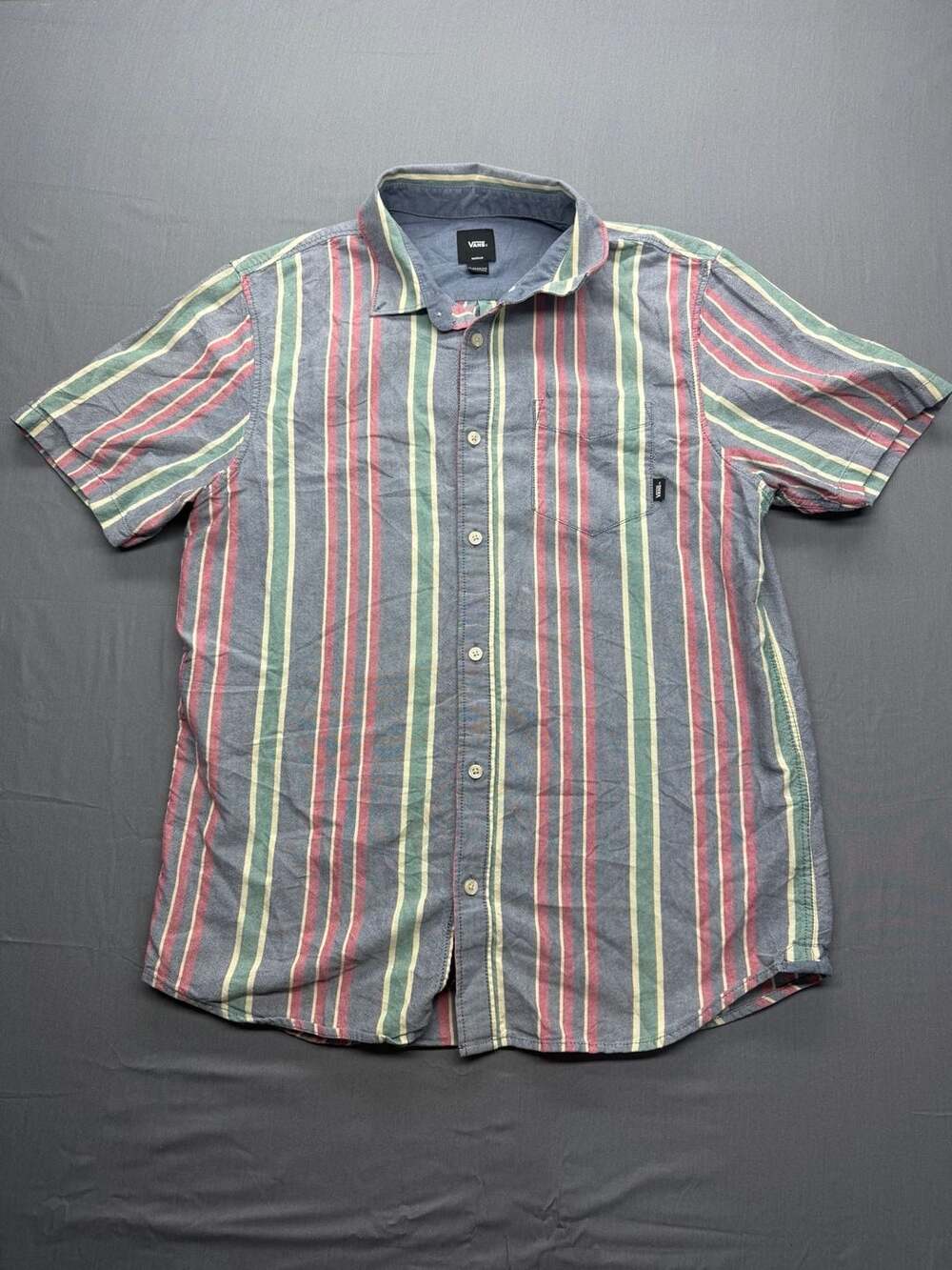 Vans Off The Wall Striped Button-Up Shirt